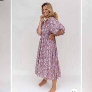 NWT Daughters of India Kyra Midi in Musk